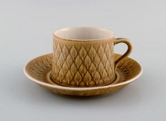 Jens H. Quistgaard for Bing & Grøndahl, Relief Tea Service in Glazed Stoneware