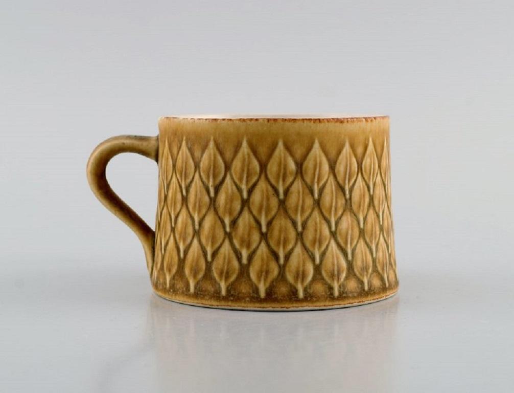 Jens H. Quistgaard para Bing & Grøndahl, Servicio de té en relieve de gres esmaltado Escandinavo moderno en venta