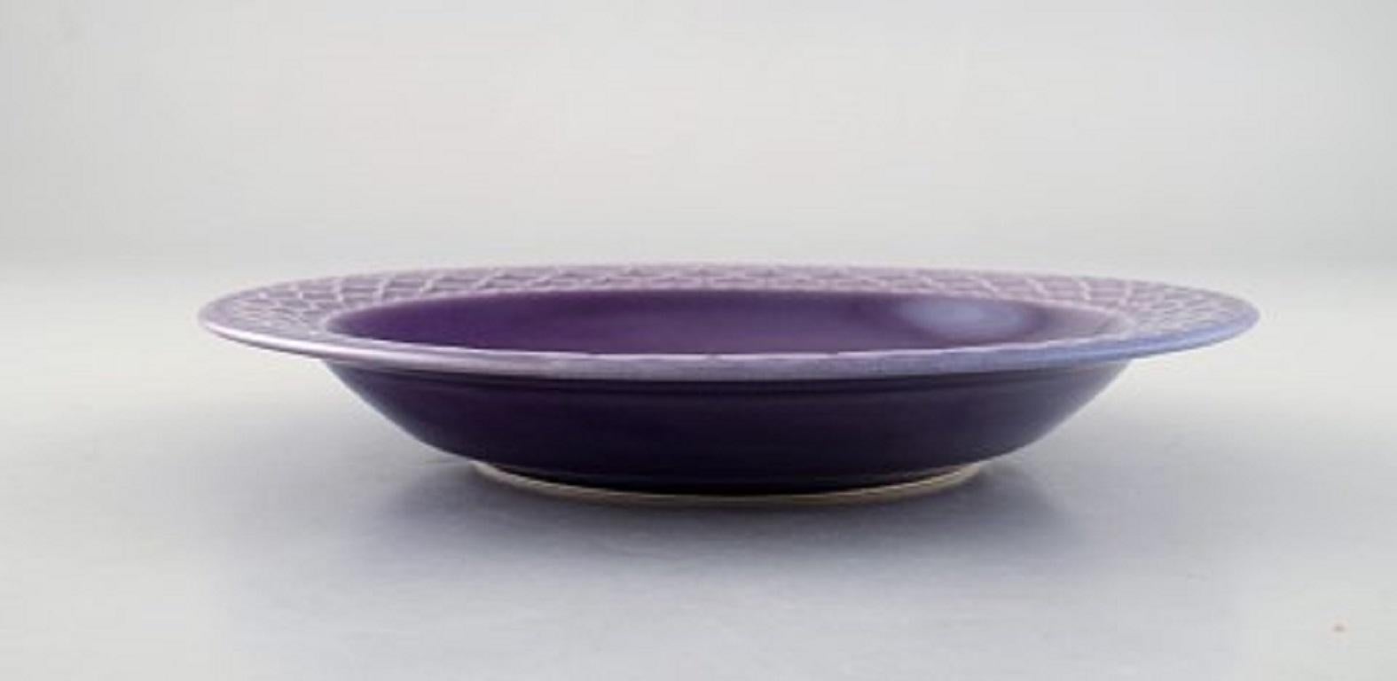 Scandinavian Modern Jens H. Quistgaard for Bing & Grondahl, Three Purple 