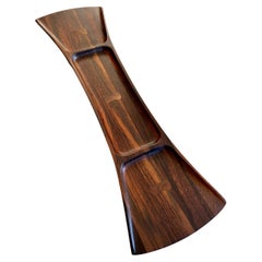 Vintage Rare Jens H Quistgaard for Dansk Palisander Wood Bow Tie Tray
