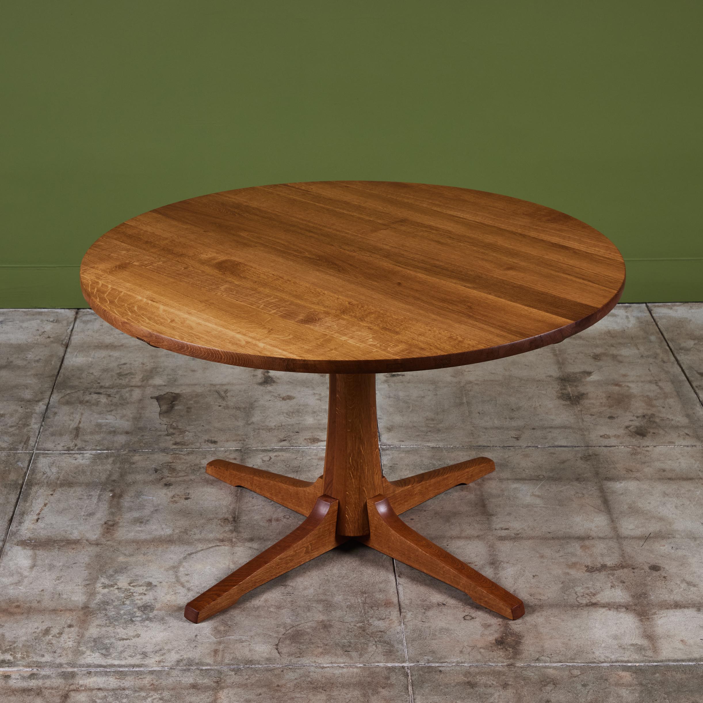 Jens H. Quistgaard Round Oak Dining Table 3