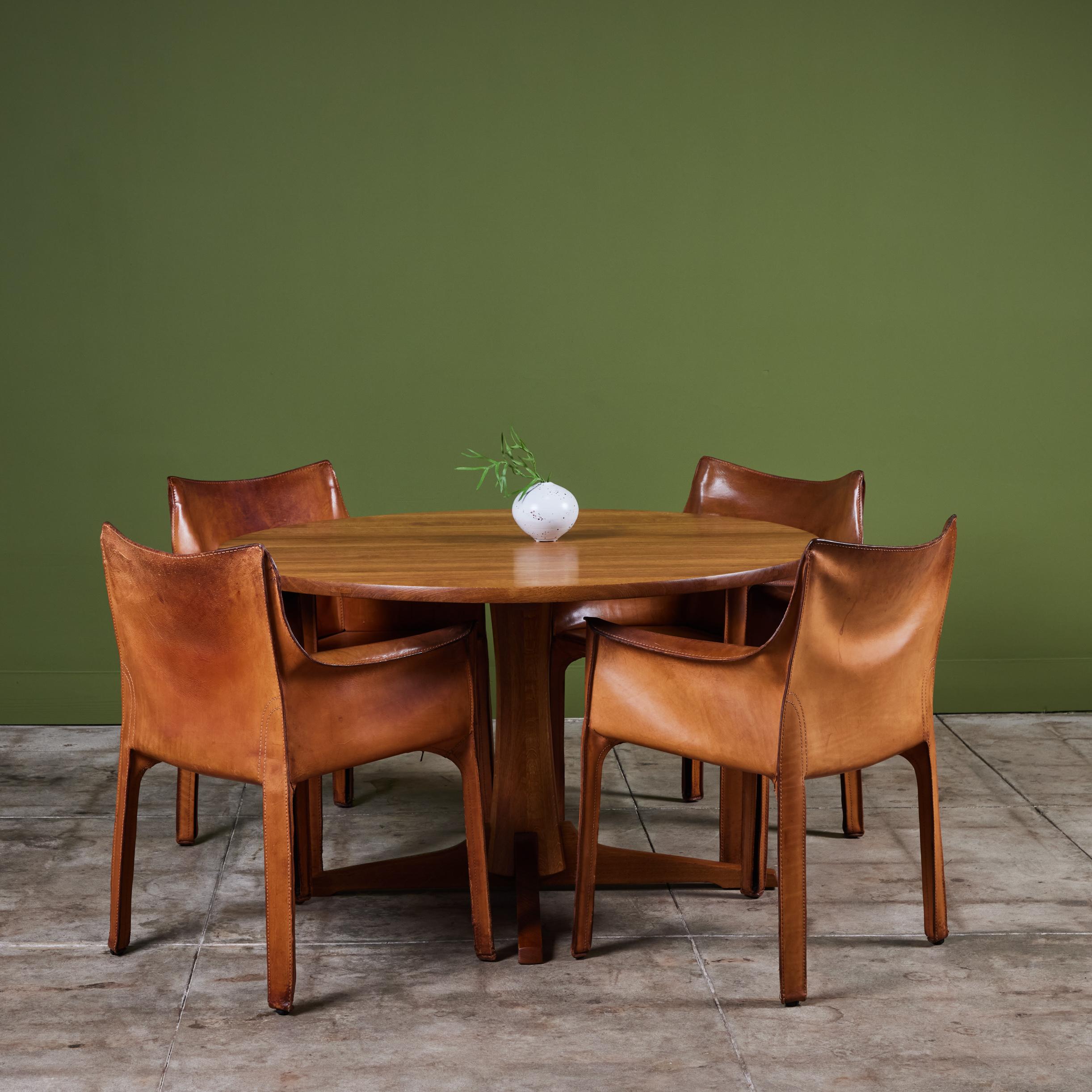 Mid-Century Modern Jens H. Quistgaard Round Oak Dining Table
