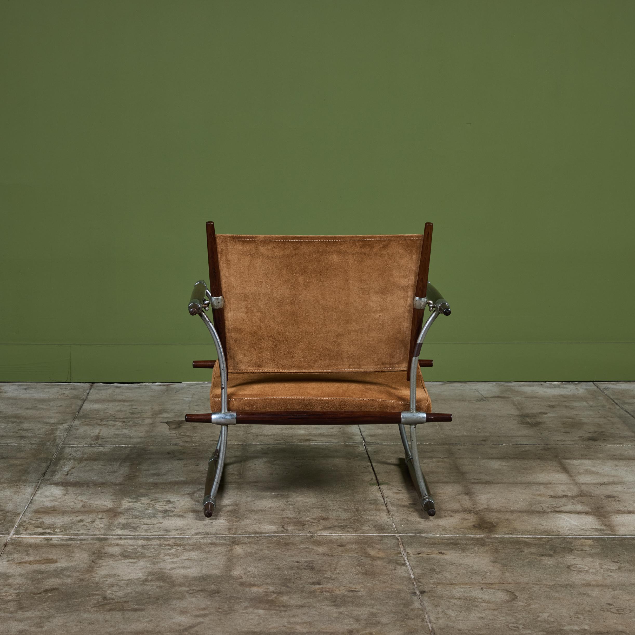 Mid-20th Century Jens H. Quistgaard Suede and Rosewood 