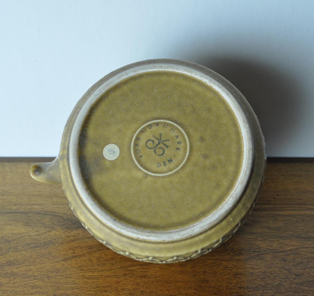Ceramic Jens H. Quistgaard Tea Pot, Relief by Kronjyden