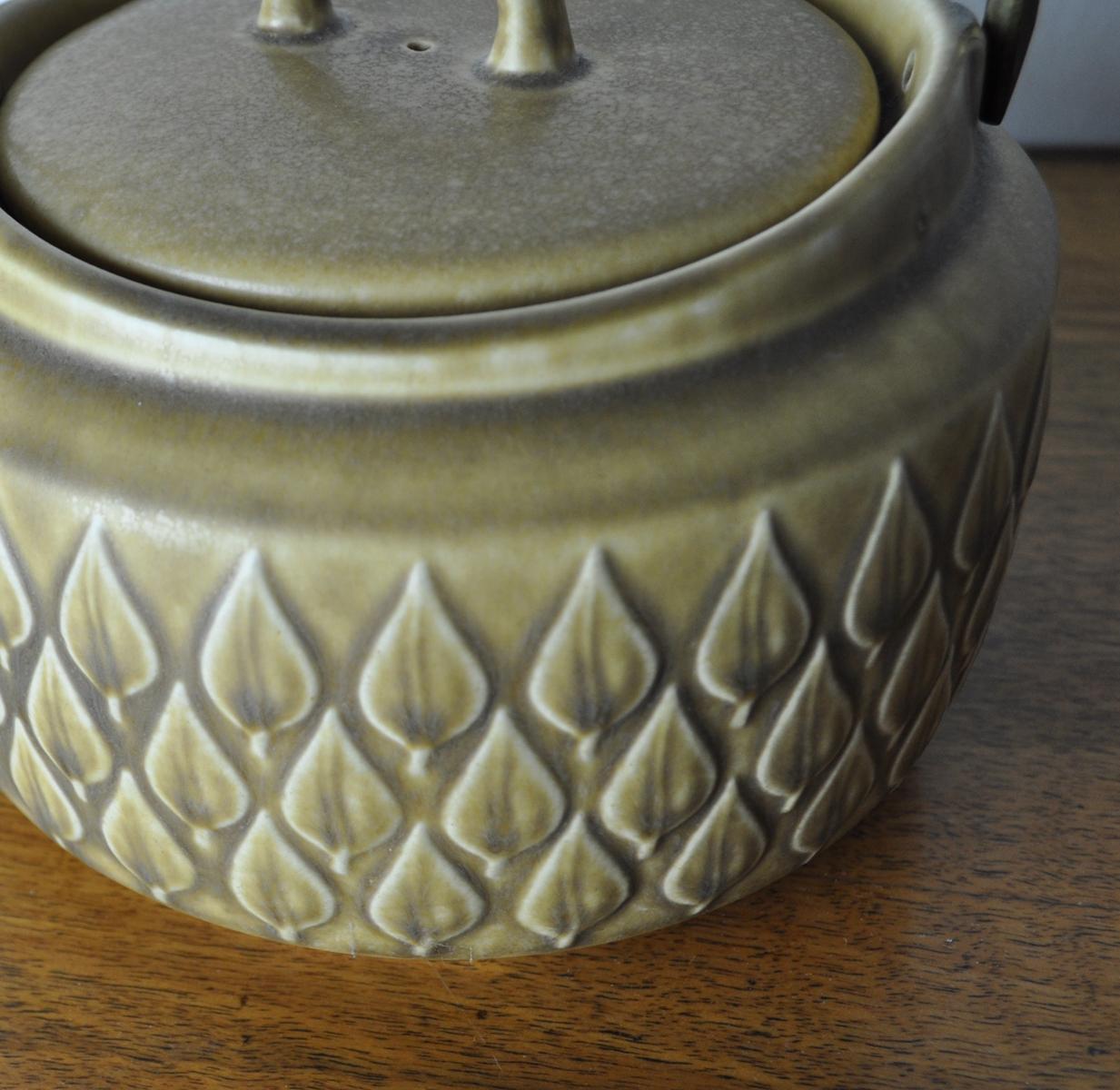 Danish Jens H. Quistgaard Tea Pot, Relief by Kronjyden