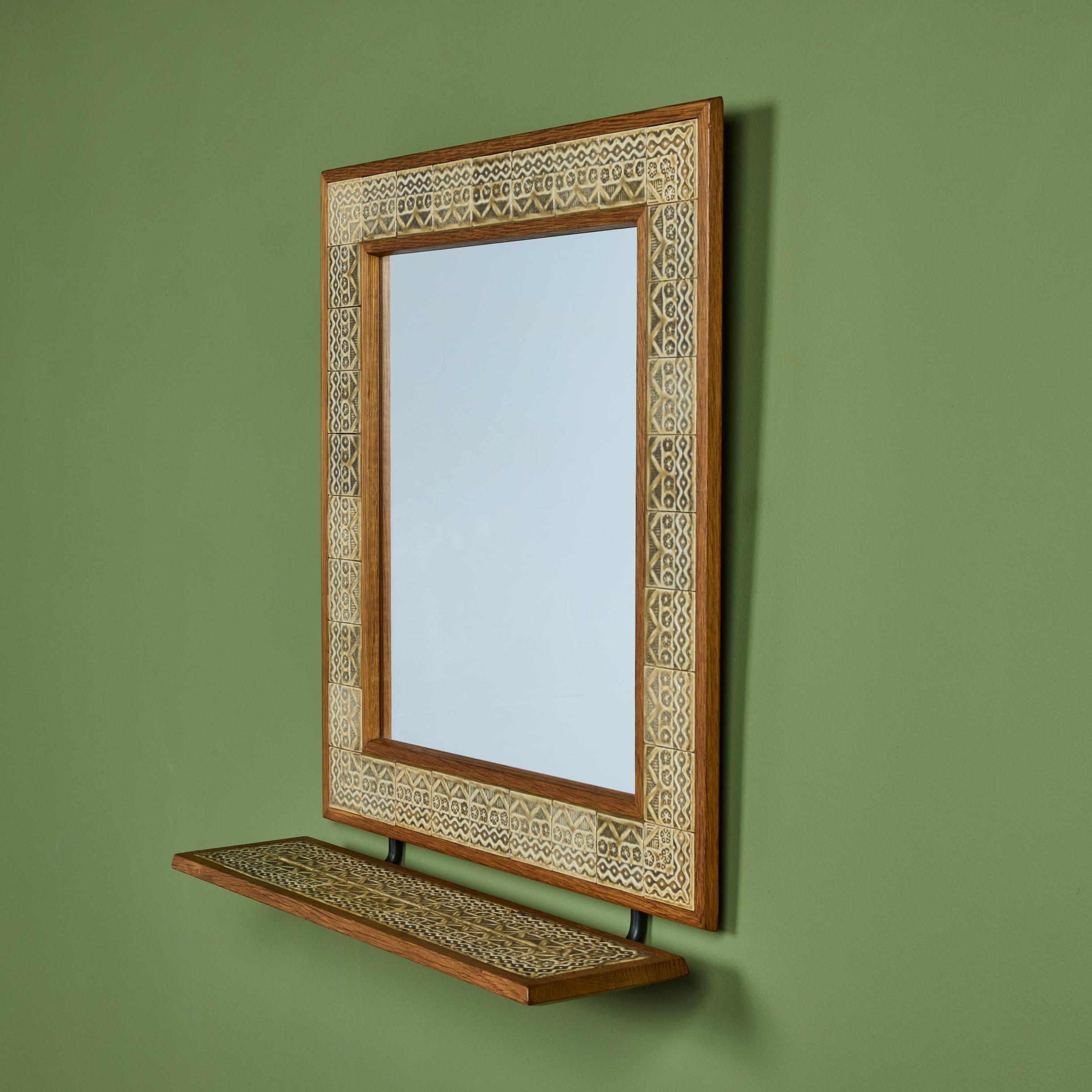 Mid-Century Modern Jens H. Quistgaard Tiled Wall Mirror For Sale