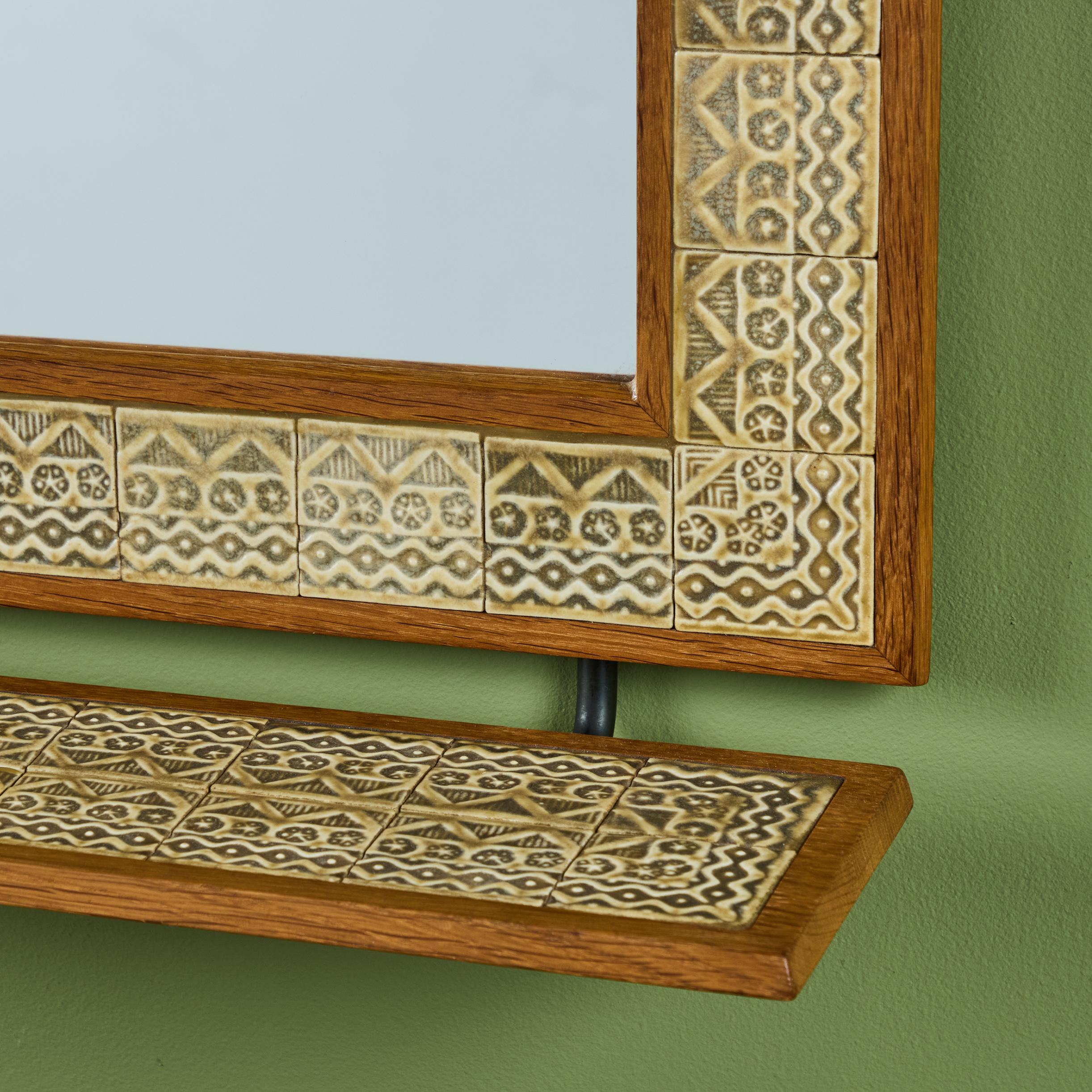 Mid-20th Century Jens H. Quistgaard Tiled Wall Mirror For Sale