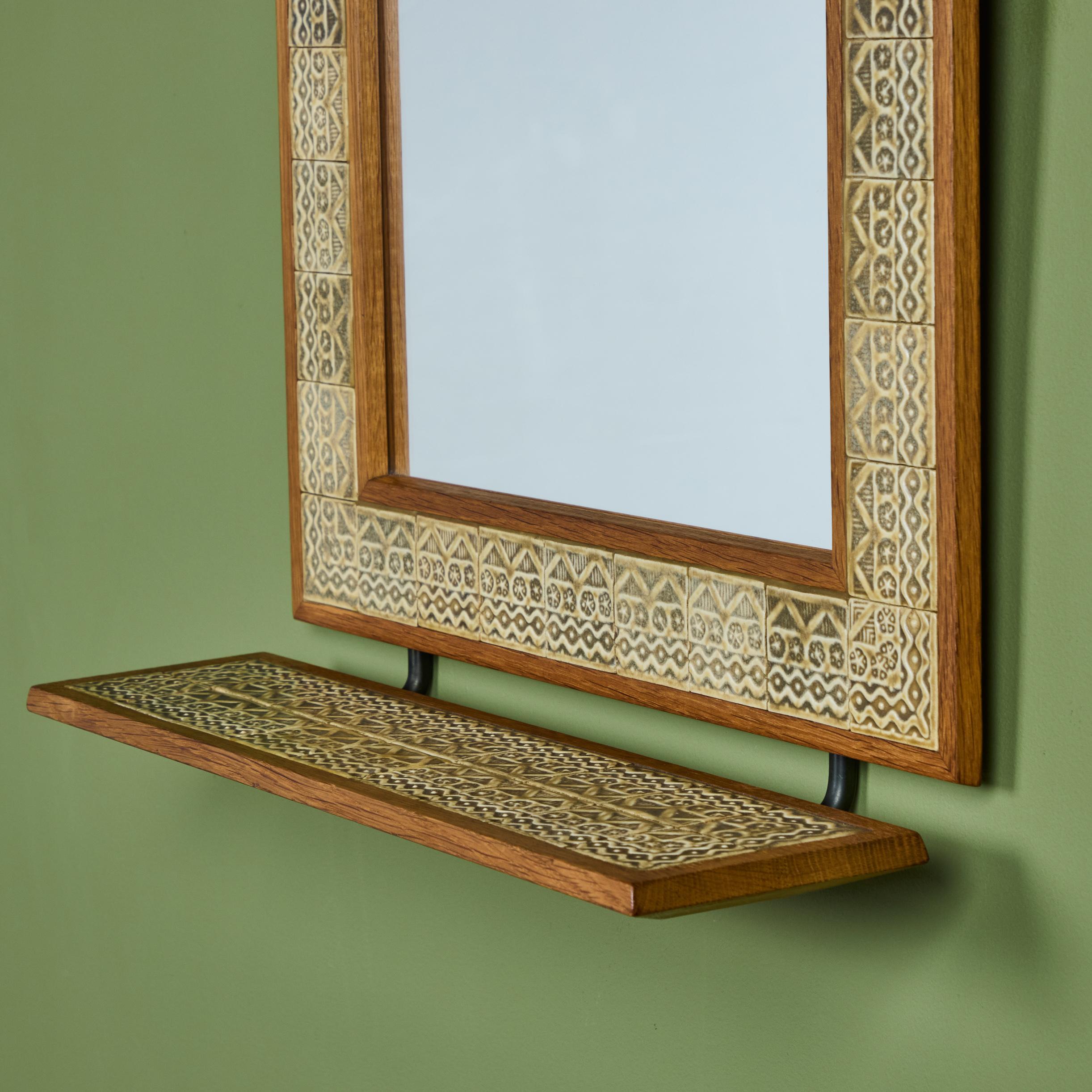 Jens H. Quistgaard Tiled Wall Mirror For Sale 1