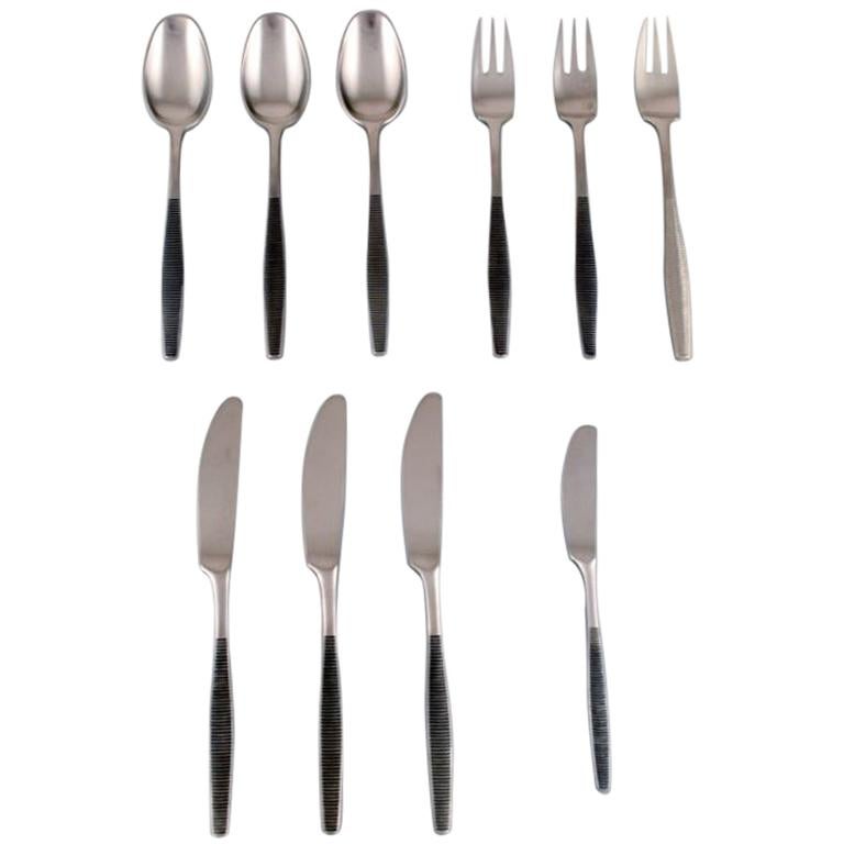 Jens H. Quistgaard "Variation VI" Cutlery of Handmade Stainless Steel For Sale