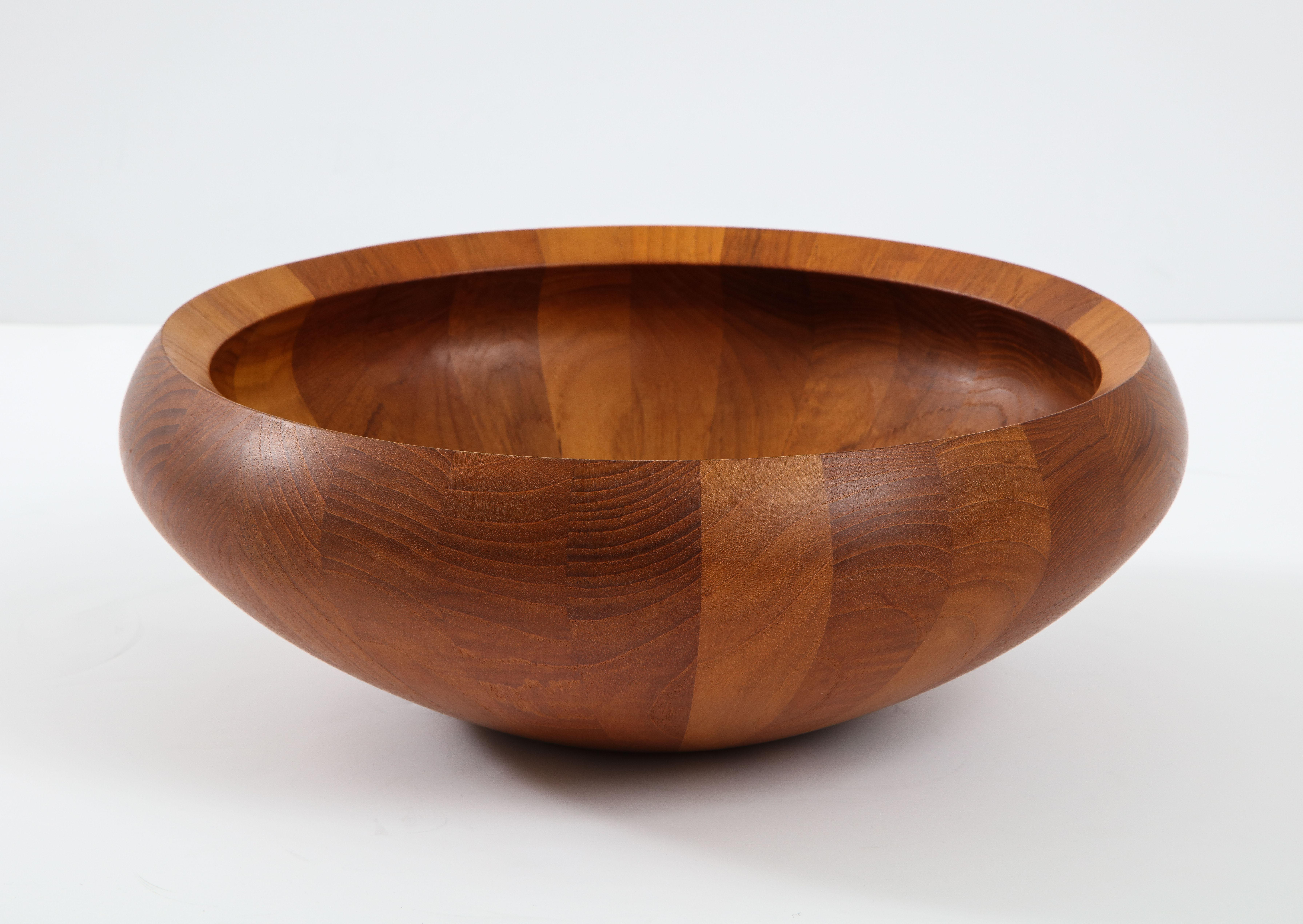 1960s Mid-Century Modern teak bowl designed by Jens H. Quitsgaard for Dansk Denmark.