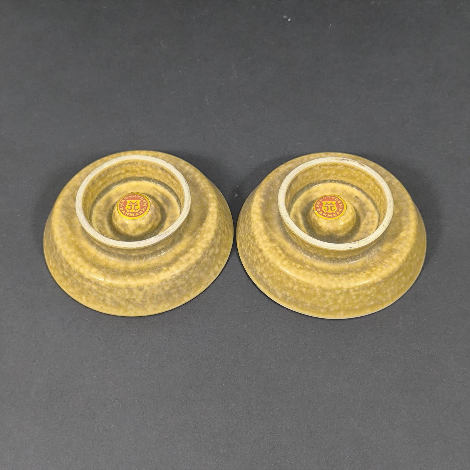 Jens Harald Quistgaard Danish Ceramic Candle Holders, Relief Series, 1960s For Sale 2