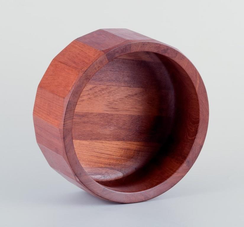 Jens Harald Quistgaard pour Dansk Designs. Grand bol en bois dur. en vente 1