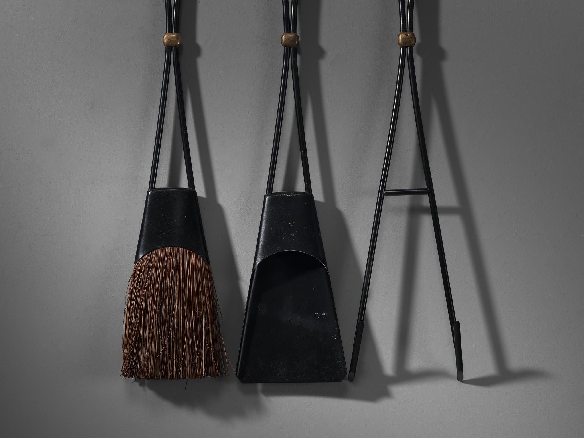 Ensemble de cheminée en fer Jens Harald Quistgaard pour Dansk en vente 2