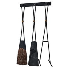 Metal Fireplace Tools and Chimney Pots