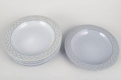 Jens Harald Quistgaard for Kronjyden / Bing & Grøndahl. Set of six deep plates.