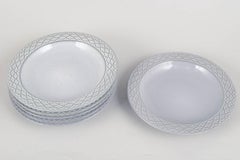 Jens Harald Quistgaard for Kronjyden / Bing & Grøndahl. Set of six deep plates.