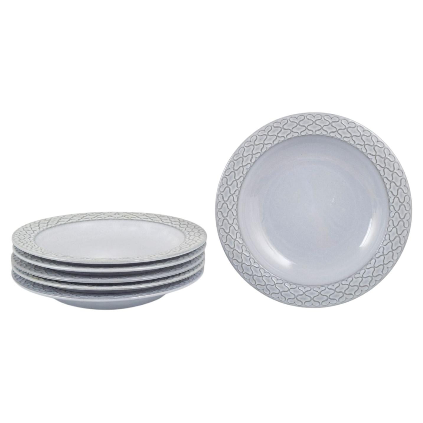 Jens Harald Quistgaard for Kronjyden / Bing & Grøndahl. Set of six deep plates.
