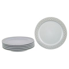 Jens Harald Quistgaard for Kronjyden / Bing & Grøndahl. Set of six dinner plates