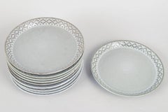 Jens Harald Quistgaard for Kronjyden / Bing & Grøndahl. Set of ten side plates.