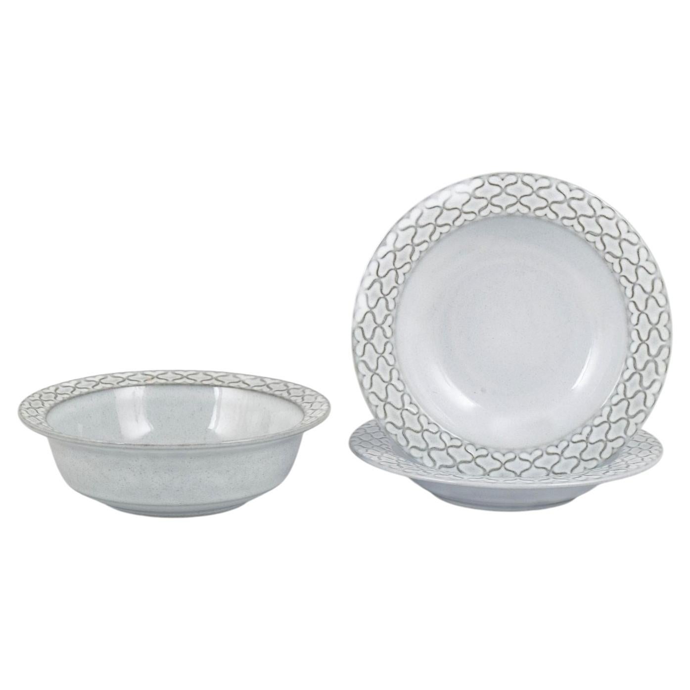 Jens Harald Quistgaard for Kronjyden / Bing & Grøndahl. Set of three bowls.