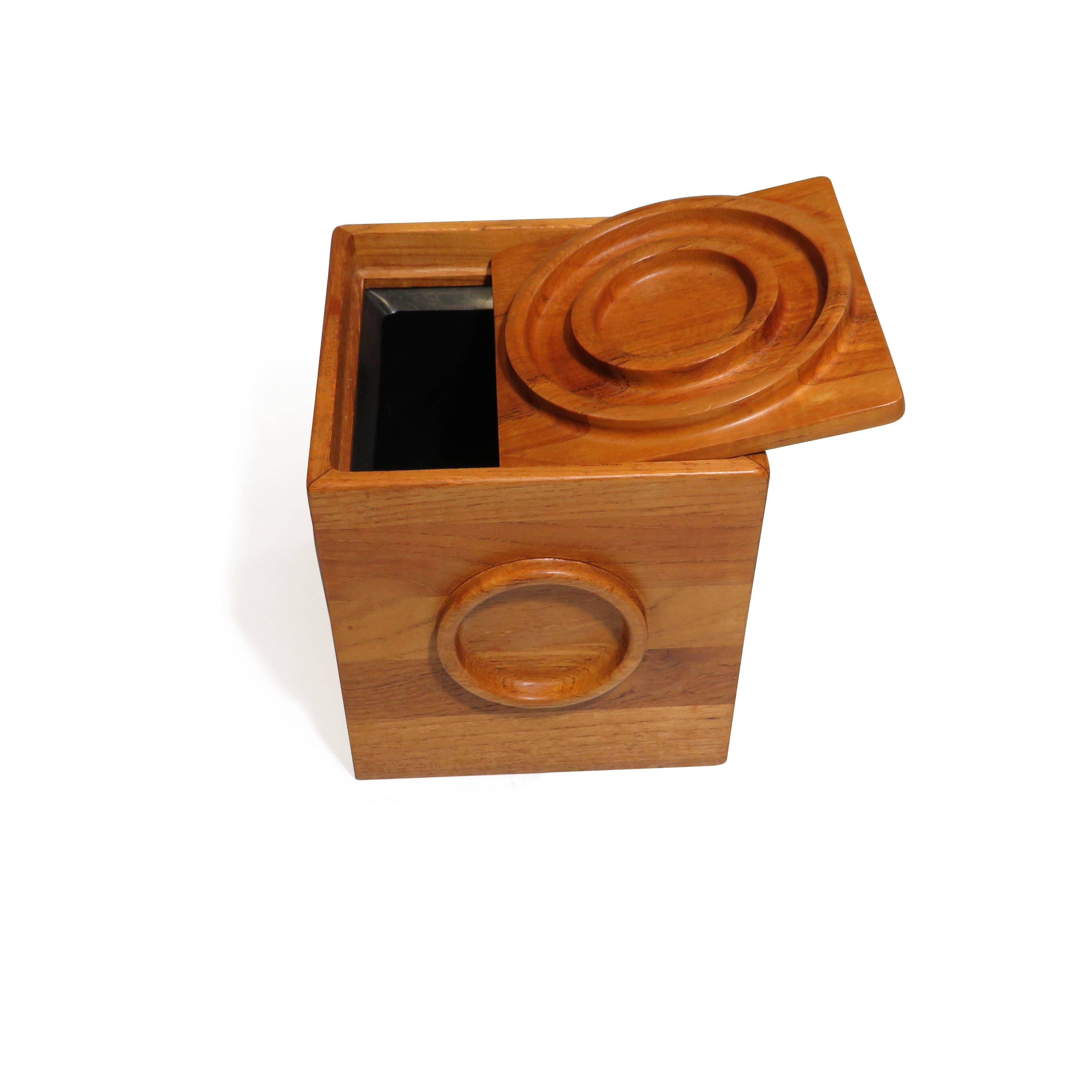 Jens Harald Quistgaard Teak Ice Bucket For Sale 1