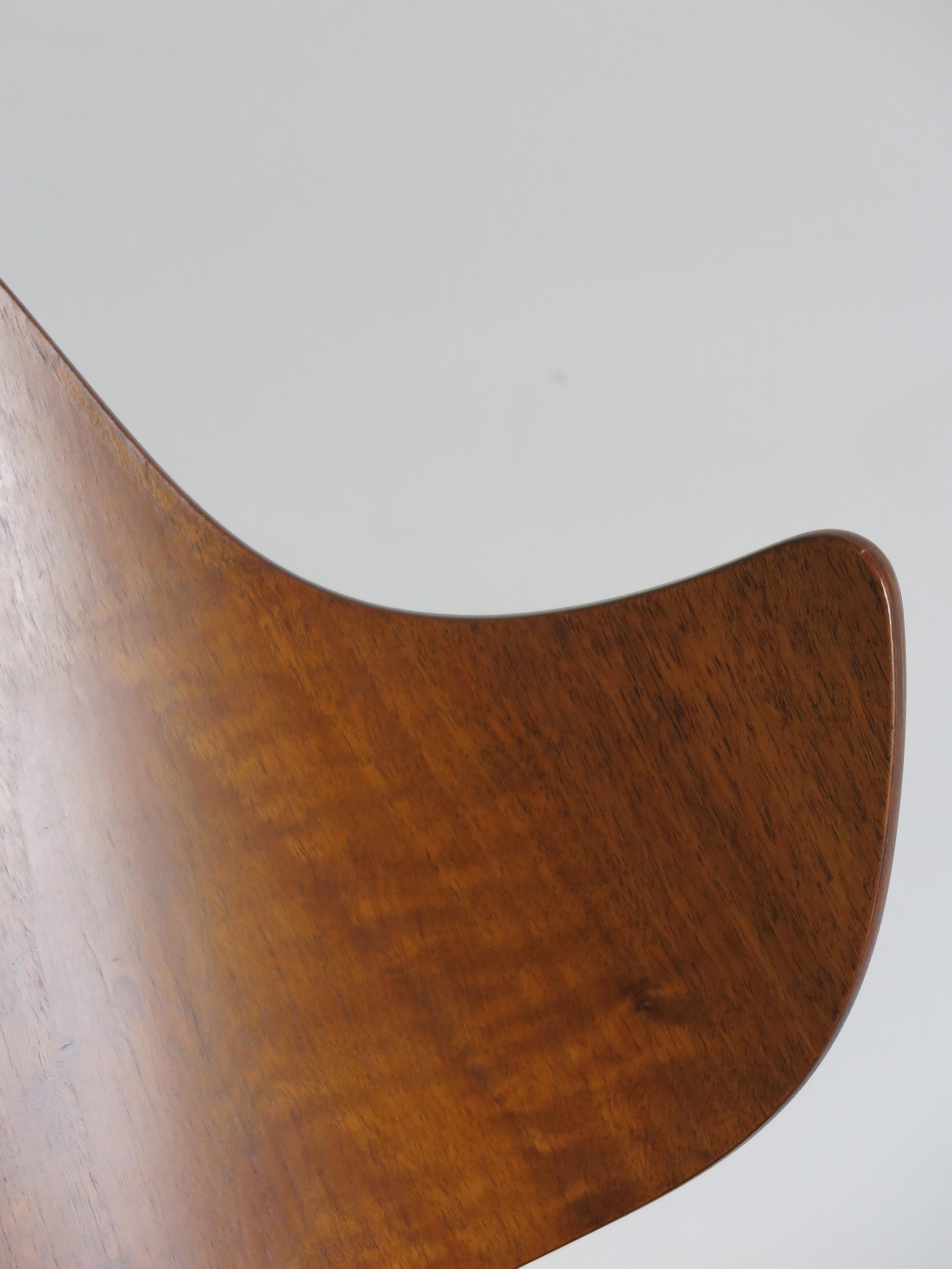 Jens Hjorth Scandinavian Midcentury Modern Wood Chairs Armchairs, 1950s 9