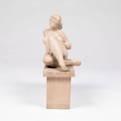 Jens Jacob Bregnø – “Mother with Child” sandstone sculpture