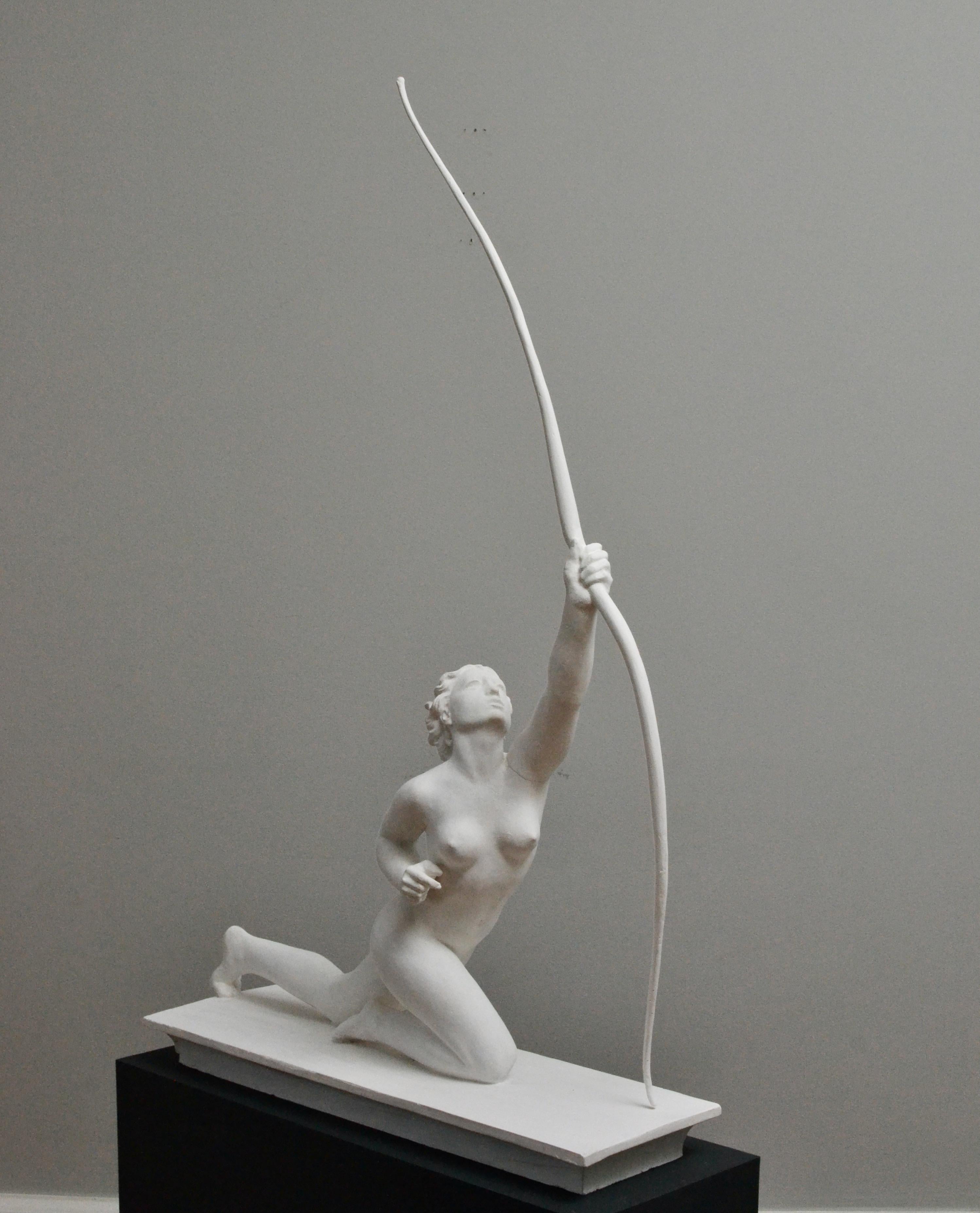Diana The Huntress - 1920´s Plaster Sculpture For Sale 7