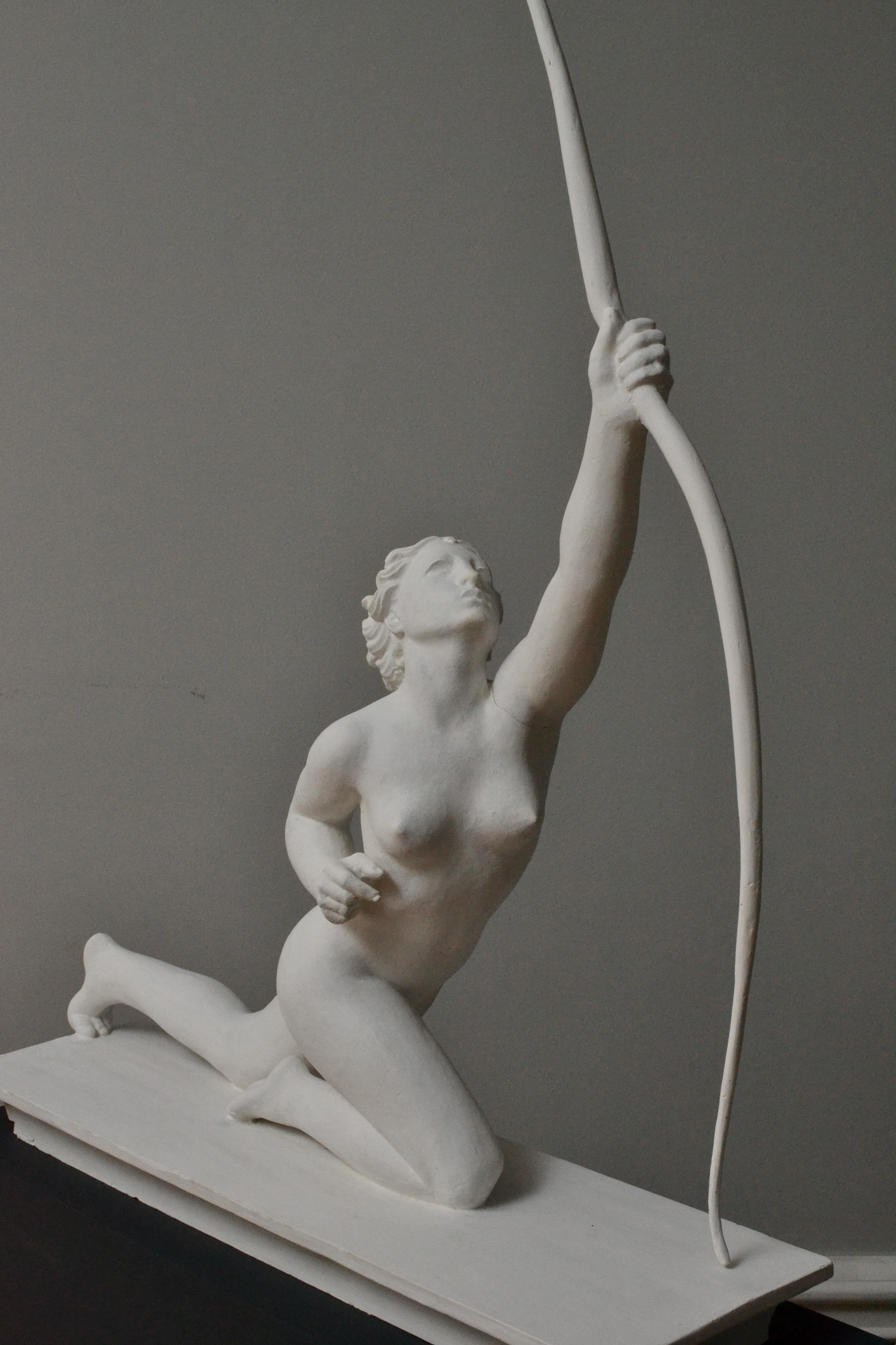 Diana The Huntress - 1920´s Plaster Sculpture For Sale 8