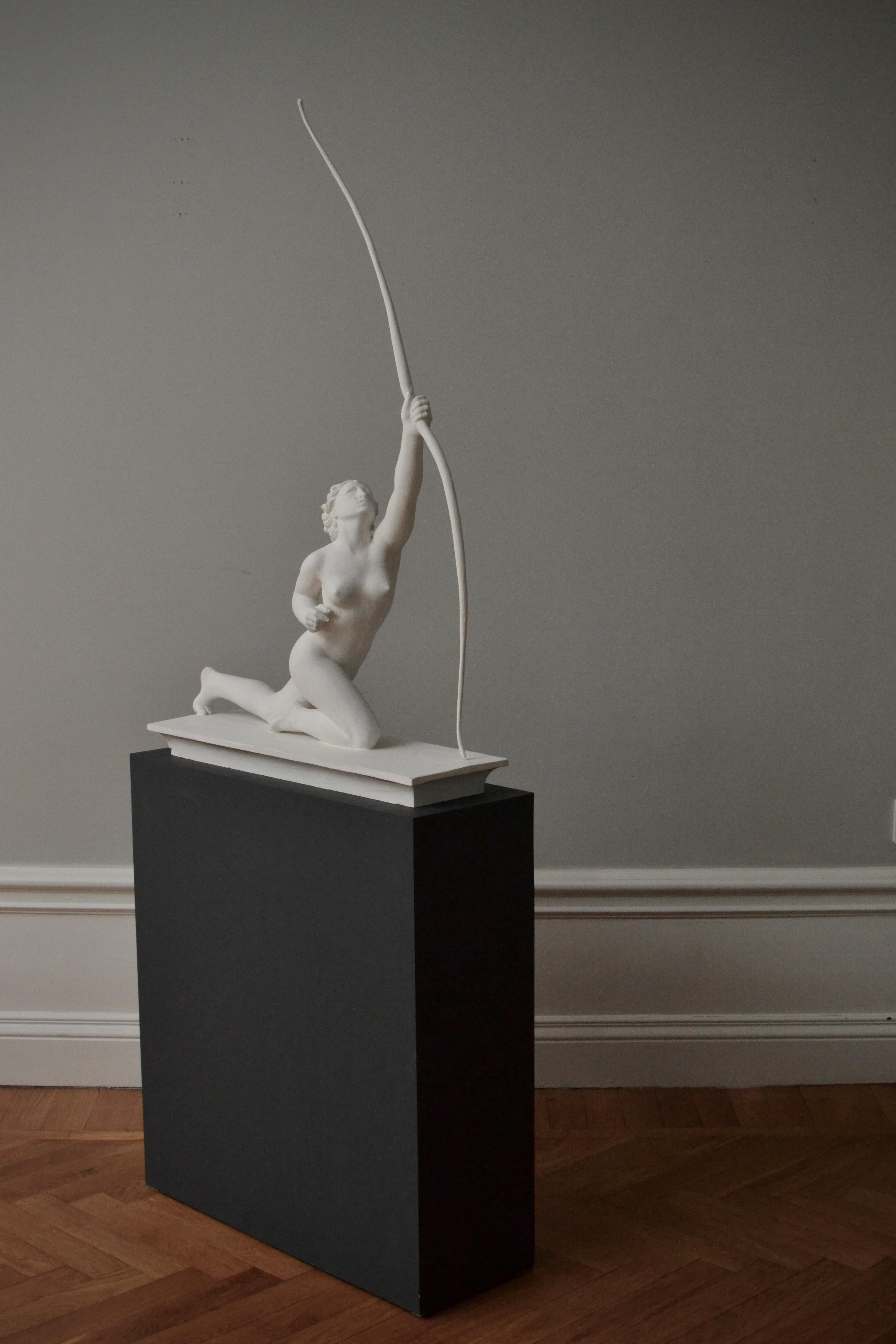 Diana The Huntress - 1920´s Plaster Sculpture For Sale 10