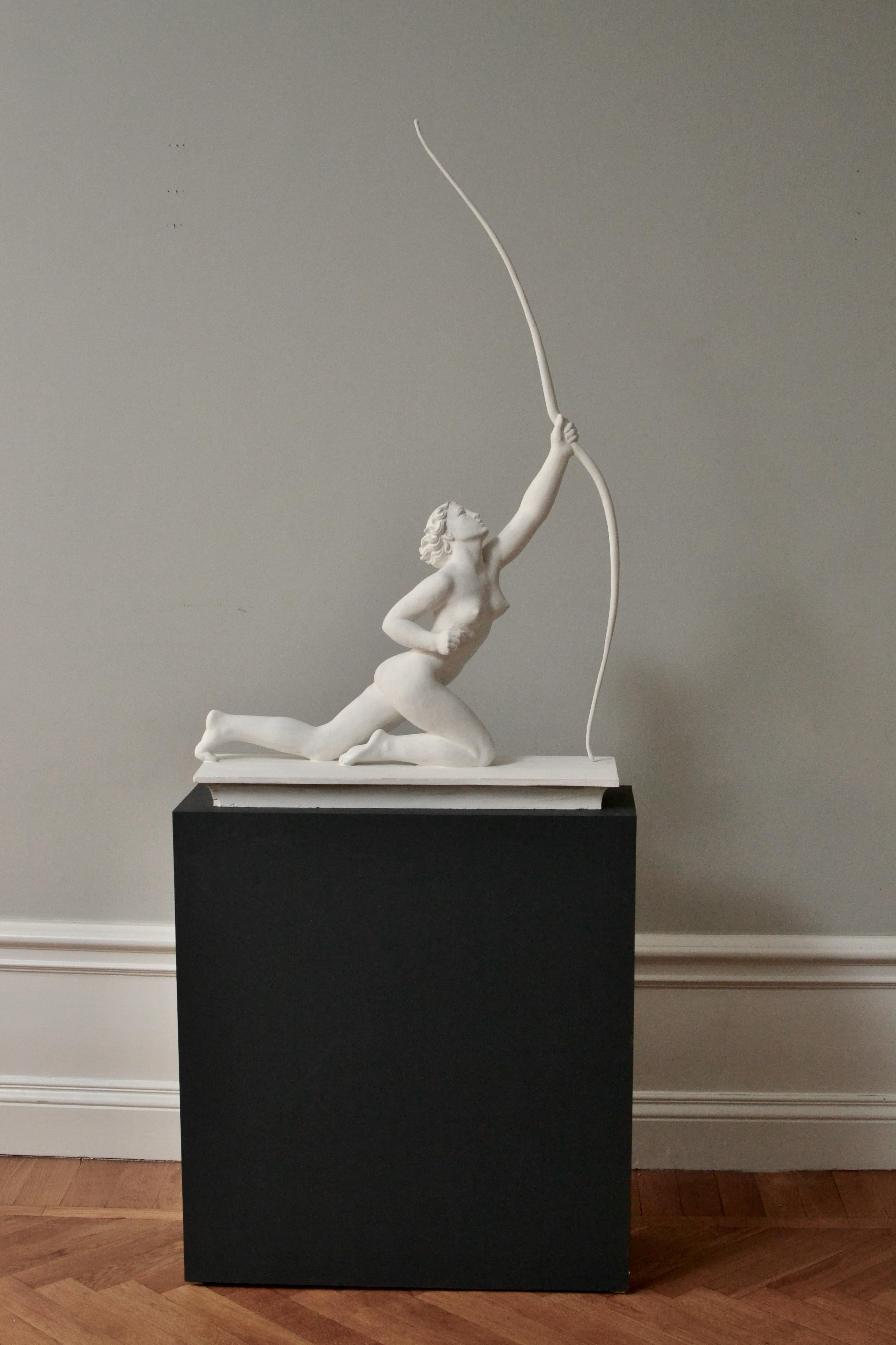 Diana The Huntress - 1920´s Plaster Sculpture For Sale 11