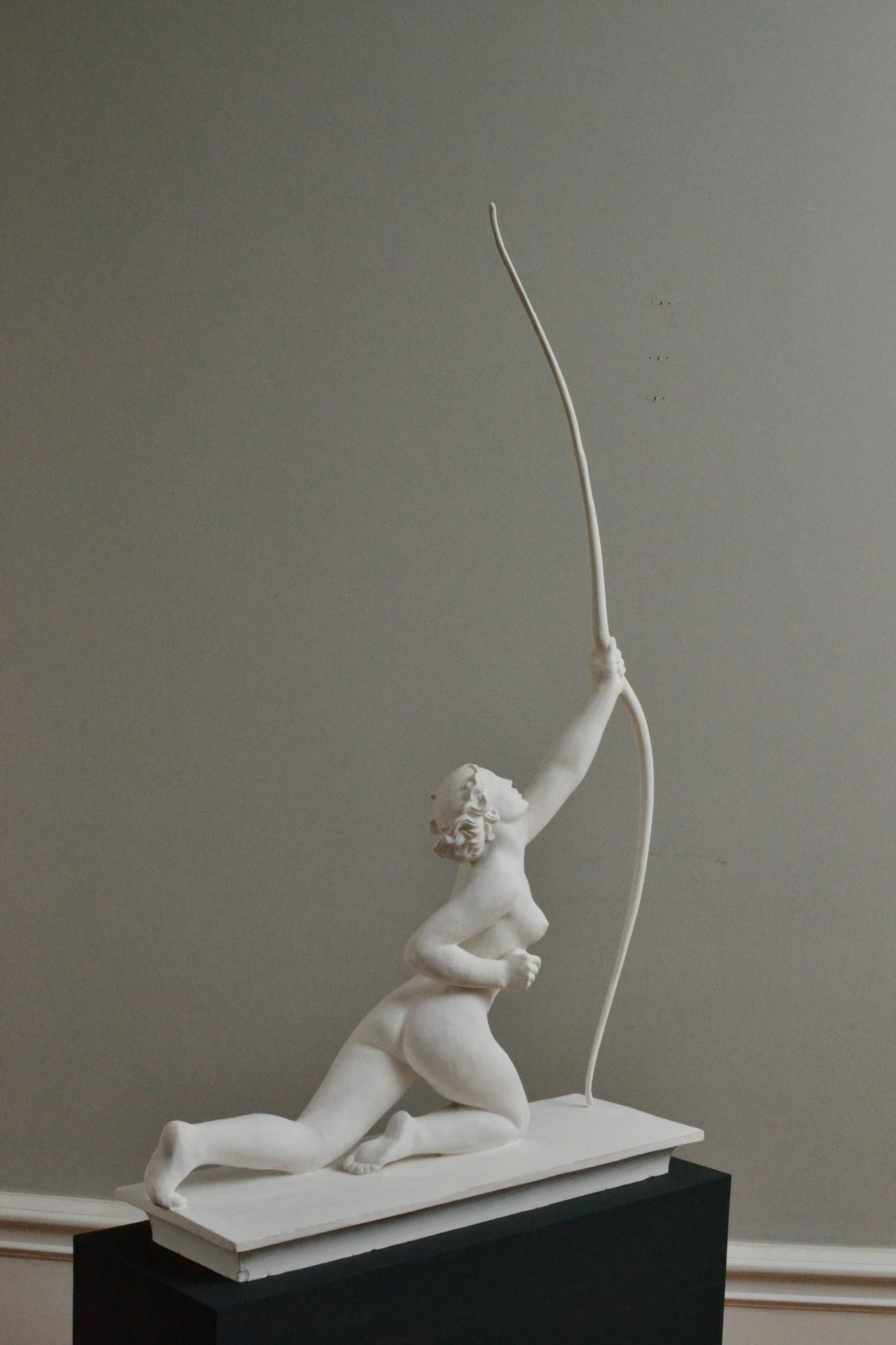 Diana The Huntress - 1920´s Plaster Sculpture For Sale 1