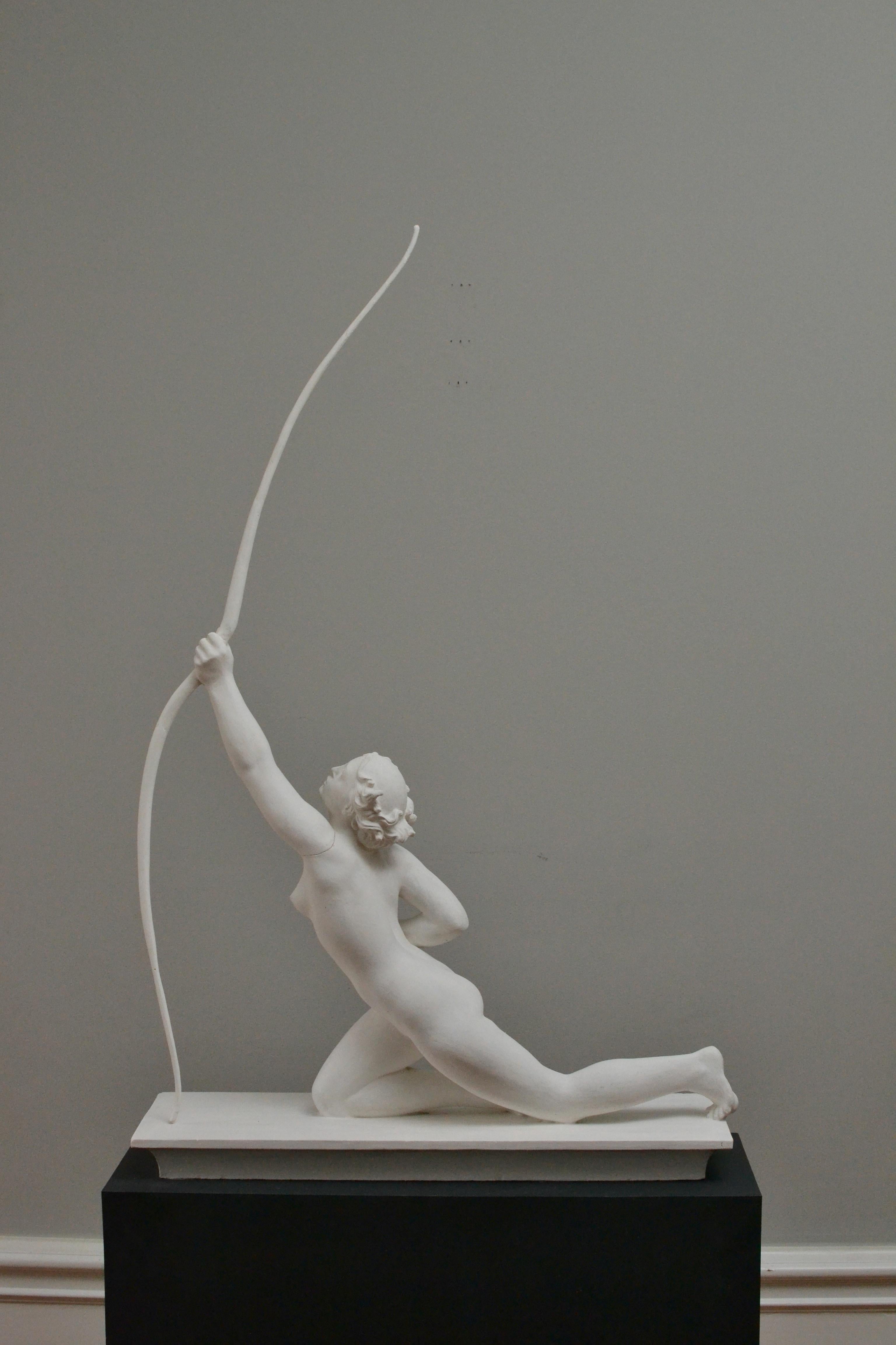 Diana The Huntress - 1920´s Plaster Sculpture For Sale 3