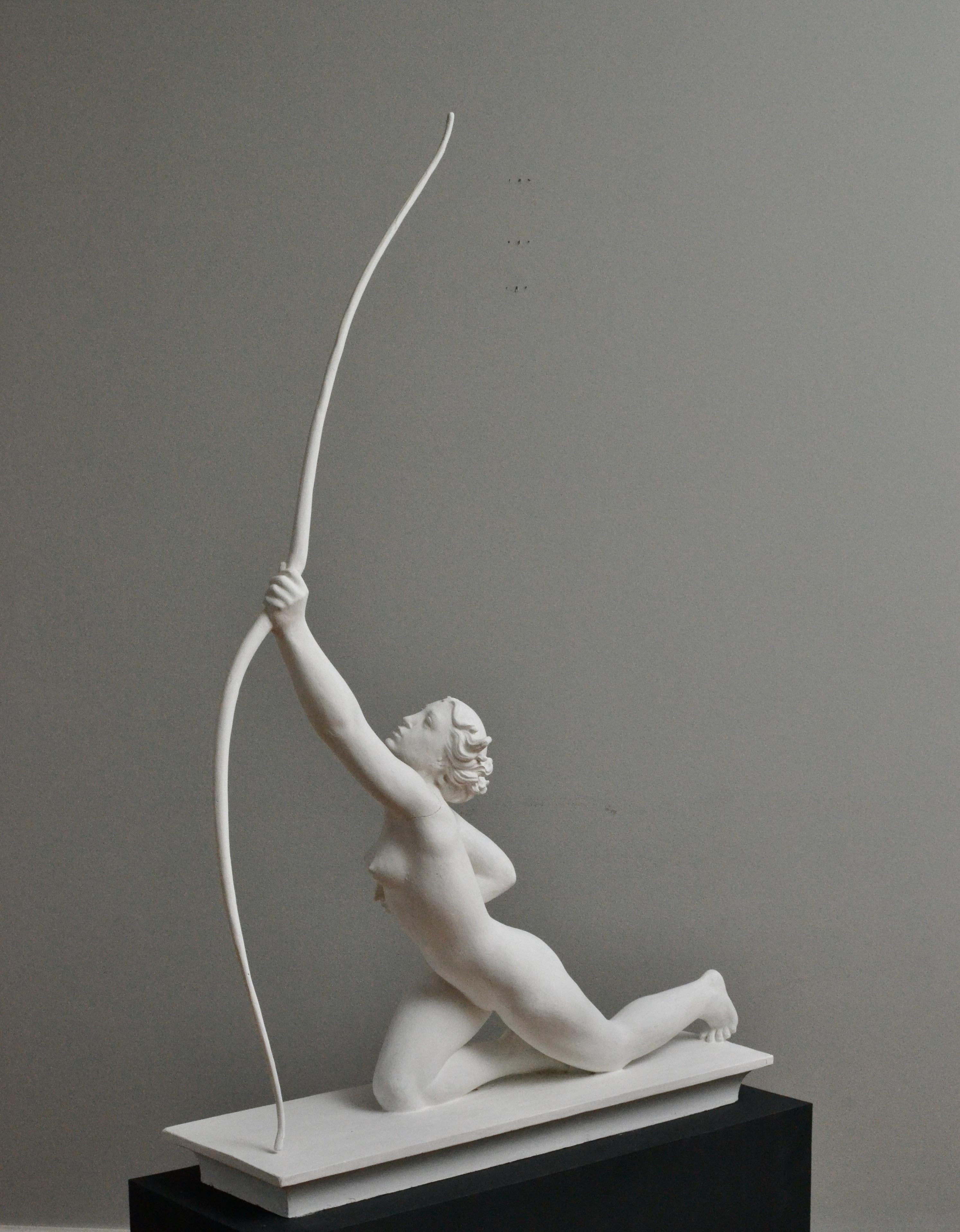 Diana The Huntress - 1920´s Plaster Sculpture For Sale 4
