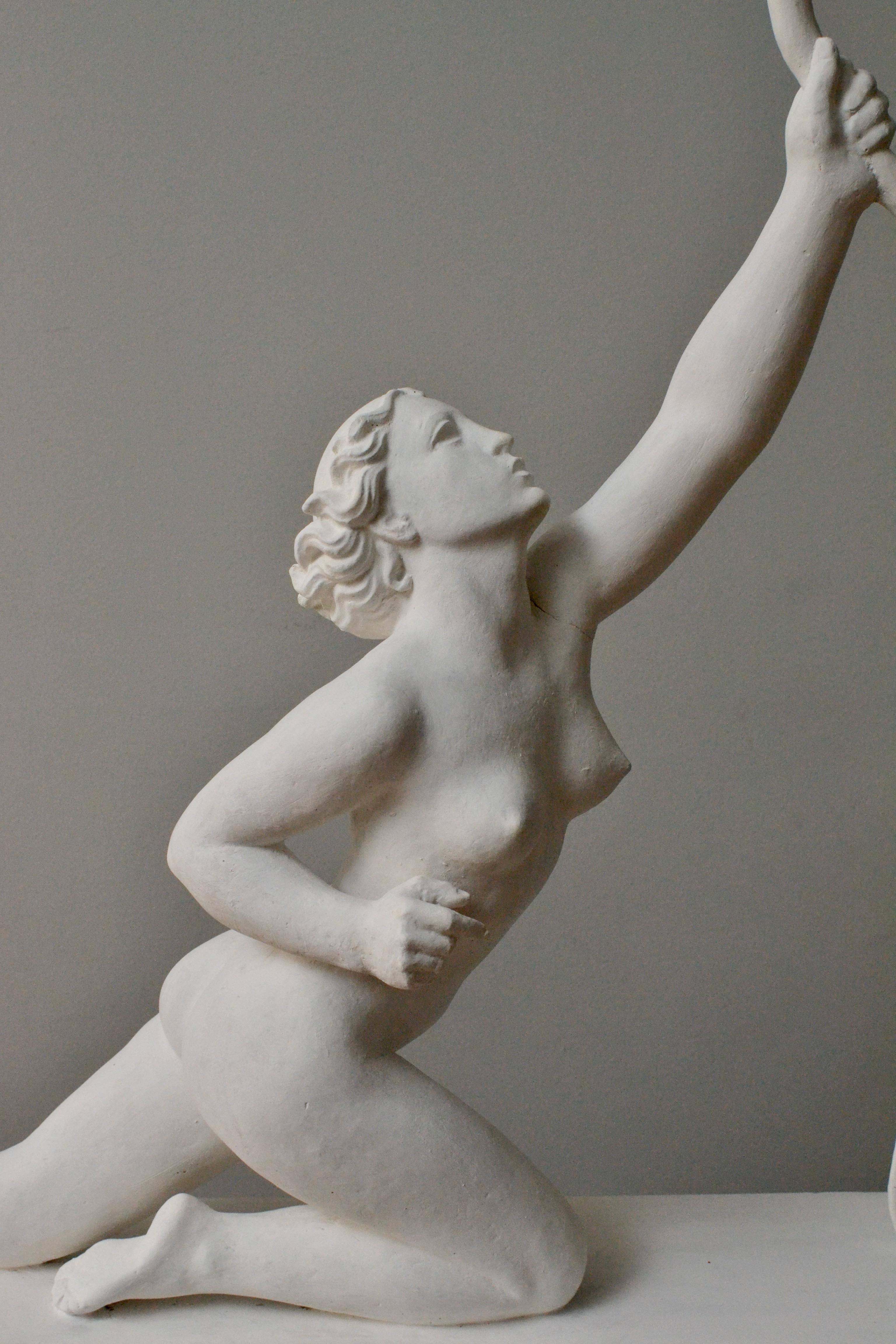 Diana The Huntress - 1920´s Plaster Sculpture For Sale 5