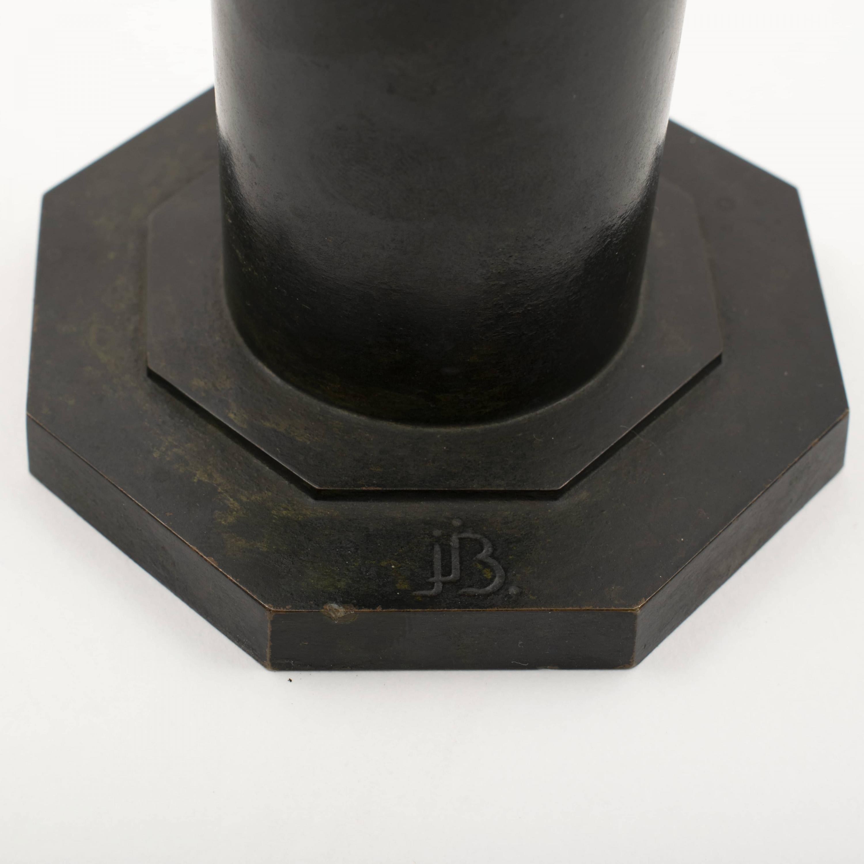 Scultura in bronzo Art Deco di Jens Jakob Bregnø, 1930 circa in vendita 6