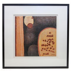Jens Kjaer Danish Seed Pods Oil Abstract Earth Pigments Ochre Sienna Umber
