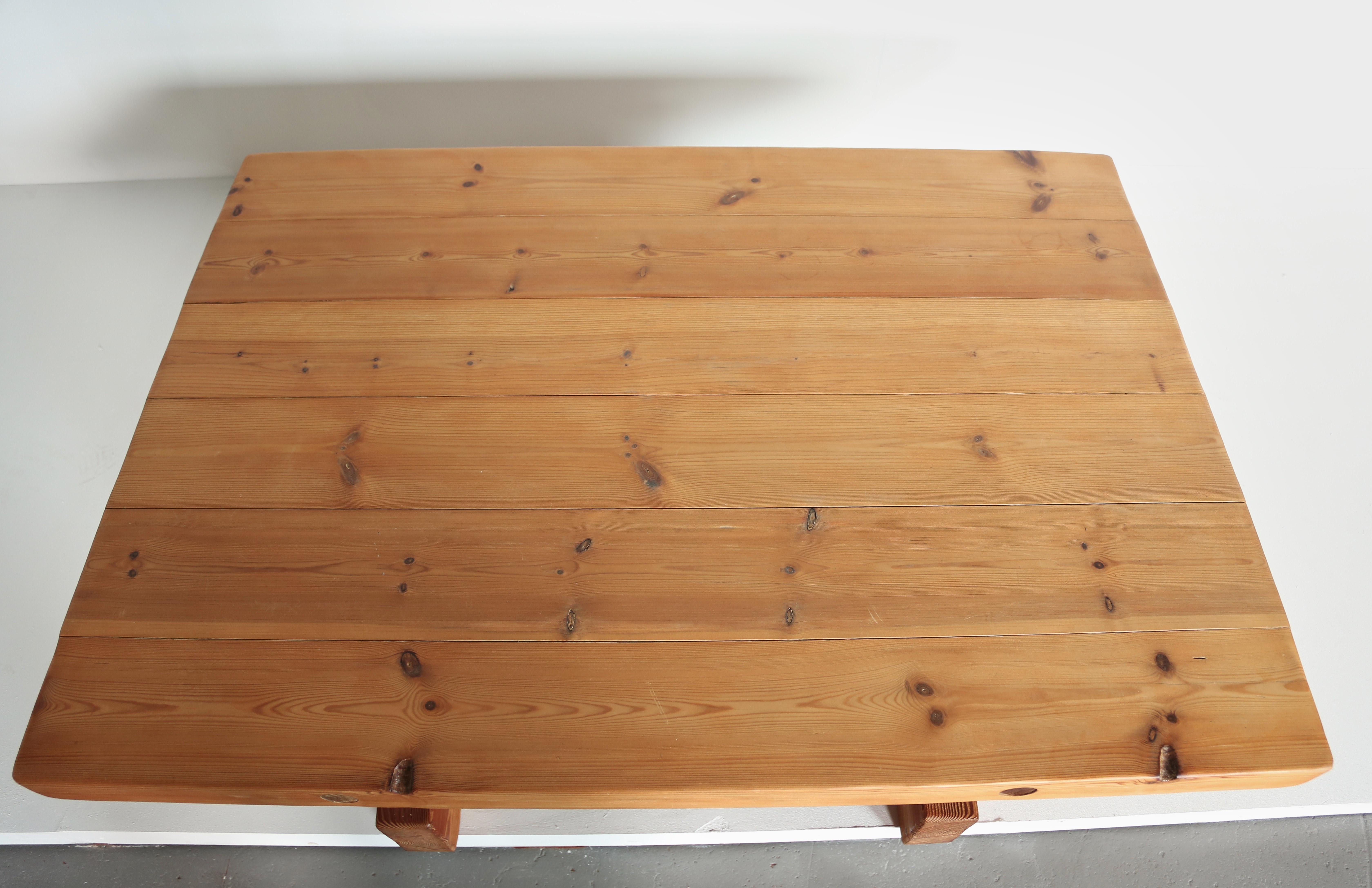 Jens Lyngsøe Pine Coffee Table, Havdrup Trævarefabrik for Anton Dam, Denmark For Sale 10