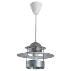 Jens Møller-Jensen, lampe suspendue, acier galvanisé, Danemark, 1963