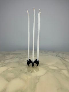 Jens Quistgaard, Brutalist wrought iron candle holder, Dansk Denmark