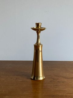 Jens Quistgaard, Candlestick, Brass, Denmark, 1950s