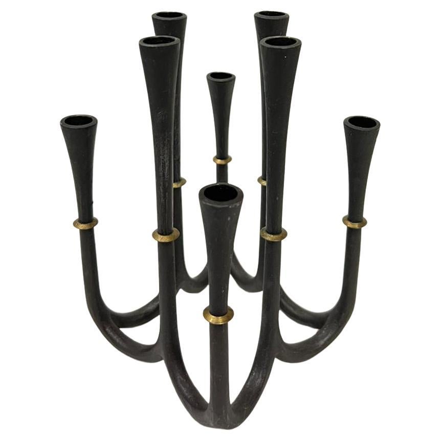 Jens Quistgaard candlestick, Denmark 1950s (Mitte des 20. Jahrhunderts) im Angebot