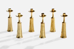 Jens Quistgaard, Candlesticks, Brass, Denmark, 1950s