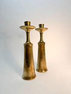 Jens Quistgaard, Candlesticks, Brass, Denmark, 1950s