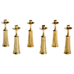 Jens Quistgaard, Chandeliers, laiton, Danemark, années 1950
