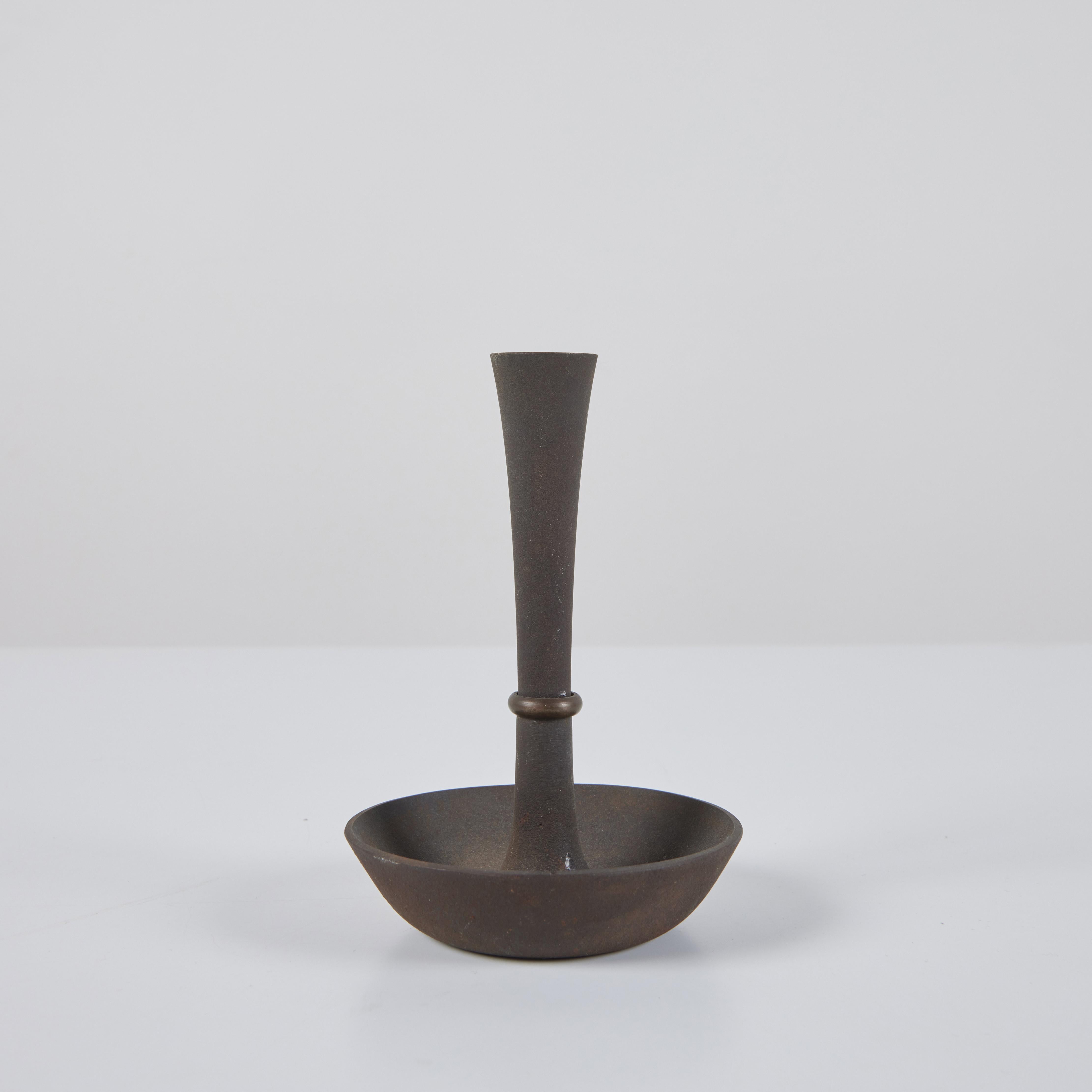 Jens Quistgaard Cast Iron Candle Holder for Dansk In Excellent Condition In Los Angeles, CA