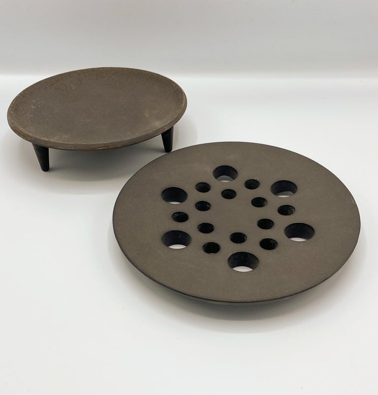 Jens Quistgaard Cast Iron Candleholder for Dansk In Good Condition For Sale In New York, NY
