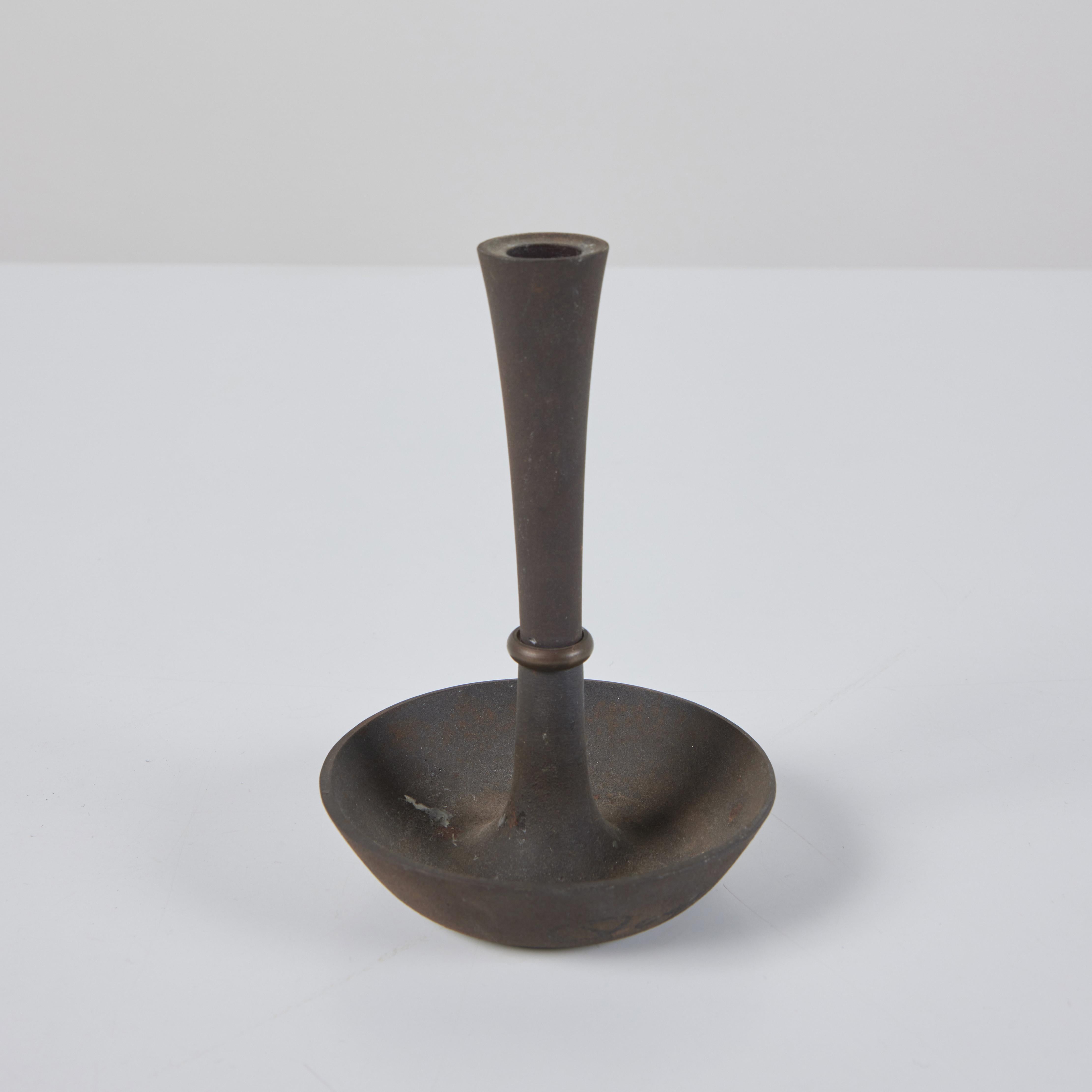 20th Century Jens Quistgaard Cast Iron Candle Holder for Dansk