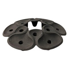 Jens Quistgaard Cast Iron "Lotus" Candle Holder
