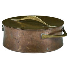 Jens Quistgaard Copper and Brass Lidded Pot for Dansk